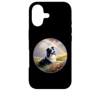 Carcasa para iPhone 17 Border Collie Rainbow Bridge Pintura Conmemorativa de Perro Colorido