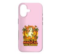 Carcasa para iPhone 17 Born to Be Magical Summer Vibes Piña Unicornio
