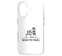 Carcasa para iPhone 17 Born To Heal Mascota Doctor Medicina Veterinaria