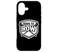 Carcasa para iPhone 17 Born To Row Rowing Crew Team Atleta Remero Cita Diciendo Broma