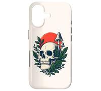 Carcasa para iPhone 17 Bosque gótico botánico Cottagecore, Calavera gótica, Hongo, Luna