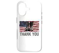 Carcasa para iPhone 17 Botas Thank You USA Flag Soldiers - Día Conmemorativo de los Veteranos