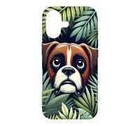Carcasa para iPhone 17 Boxeador en Flores botánicas patrón Floral Lindo bóxer