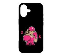 Carcasa para iPhone 17 Boxing Black African American Fight Breast Cancer Ribbon