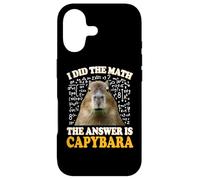 Carcasa para iPhone 17 Boys Girls Kids I Did The Math Answer Capybara Meme Lover
