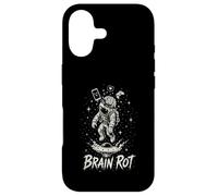 Carcasa para iPhone 17 Brain Rot Astronaut Graphic Surrealista Space Gamer Meme Gift