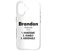 Carcasa para iPhone 17 Brandon Definición Guapo Humilde Honorable Disfraz Brandon