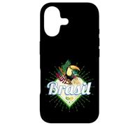 Carcasa para iPhone 17 Brasil tucán Retro Samba Carnaval Recuerdo Vintage