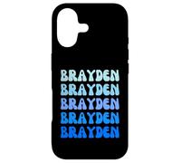 Carcasa para iPhone 17 Brayden Retro Name Stack Design