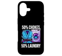 Carcasa para iPhone 17 Brazilian Jiu Jitsu 50% Chokes 50% Laundry BJJ