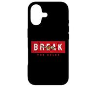 Carcasa para iPhone 17 Break The Rules Wild Tiger Quotes Illustration Graphic