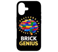 Carcasa para iPhone 17 Brick Genius Master Builder bloquea la construcción de cumpleaños para niños