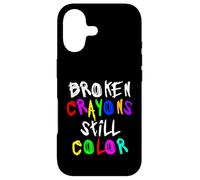 Carcasa para iPhone 17 Broken Crayons Still Color Mental Health Awareness
