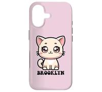 Carcasa para iPhone 17 Brooklyn - Lindo diseño de Gatito para niñas con Nombre Brooklyn