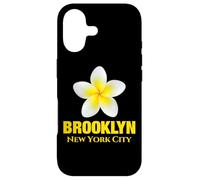 Carcasa para iPhone 17 Brooklyn New York City Tropical Yellow Frangipani Flower