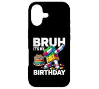 Carcasa para iPhone 17 Bruh Its My Birthday Master Builder Dabbing Blocks Bricks