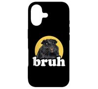 Carcasa para iPhone 17 Bruh Kids Boys Girls Cute Wheek Merch Black Guinea Pig Lover