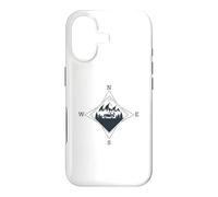 Carcasa para iPhone 17 Brújula - Norte - Sur - Oeste - Este - Viajes - Montañas