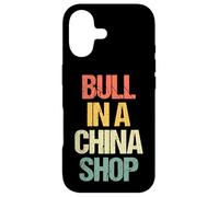 Carcasa para iPhone 17 Bull In A China Shop - Novedad sarcástica Retro Divertida