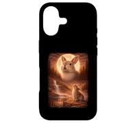 Carcasa para iPhone 17 Bunny Howling At Moon Vintage Funny Mystic