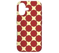 Carcasa para iPhone 17 Burgundy Yellow Circle Hexagon Art Deco Luxurious Pattern