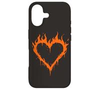 Carcasa para iPhone 17 Burning Heart Y2K Grunge