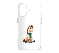 Carcasa para iPhone 17 Caballo Lector con Libro y Bufanda