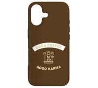 Carcasa para iPhone 17 café Barista cafeína Buenos días Karma Espresso