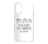 Carcasa para iPhone 17 Called to Serve God Jesus Christian Bible Verse Mark 10:45