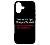 Carcasa para iPhone 17 Camisa con Texto en inglés There Are Two Types of People