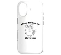 Carcasa para iPhone 17 Camiseta con Texto en inglés Please Don't Eat Me, I Love You