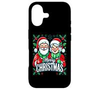 Carcasa para iPhone 17 Camiseta de Feliz Navidad - Feliz Linda Sra. Claus y Mr Claus