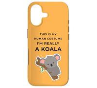 Carcasa para iPhone 17 Camiseta de Halloween This is My Human Costume I'm Really a Koala