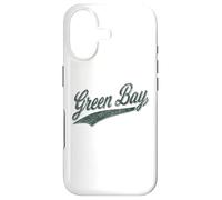 Carcasa para iPhone 17 Camiseta Deportiva clásica con Texto en inglés Green Bay Wisconsin Varsity Script