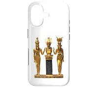 Carcasa para iPhone 17 Camiseta egipcia Trinity Golden Horus Osiris e ISIS Statue