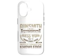 Carcasa para iPhone 17 Camiseta Gunsmithing We Do Precision Guess Work Cool Gunsmith