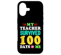 Carcasa para iPhone 17 Camiseta My Teacher Survived 100 Days of Me 100 School Days