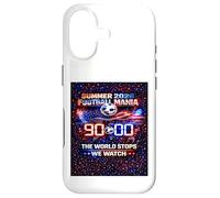 Carcasa para iPhone 17 Camiseta para fanáticos de The World Stops We Watch 90 Minutes Soccer 2026.