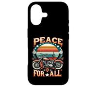 Carcasa para iPhone 17 Camiseta Peace to All Ride for Unity & Brotherhood Freedom