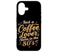Carcasa para iPhone 17 Camiseta Retro Café Vintage de Just a Coffee Lover Born in The 80s