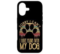 Carcasa para iPhone 17 Camiseta Sorry I Cant I Have Plans with My Dog