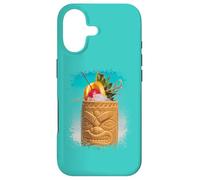 Carcasa para iPhone 17 Camiseta Tropical Tiki Drink Photo Island Vacation Splatter Art