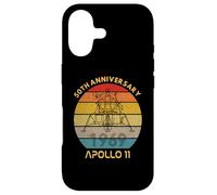 Carcasa para iPhone 17 Camiseta Vintage Retro Apolo 11 Moon Landing 50 Aniversario