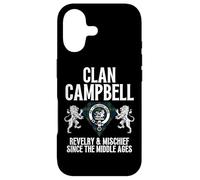 Carcasa para iPhone 17 Campbell Clan Escocés Nombre Escudo De Armas Tartán Fiesta Familiar