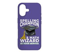 Carcasa para iPhone 17 Campeón de ortografía y Mago de matemáticas a su Maestro de Servicio