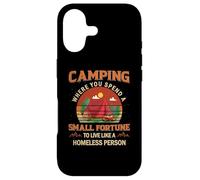 Carcasa para iPhone 17 Camping gastar una pequeña Fortuna para Vivir como una Persona sin hogar