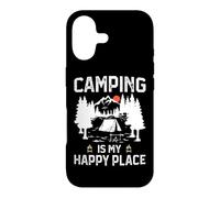 Carcasa para iPhone 17 Camping Is My Happy Place Funny Camper Forest Camp Camping