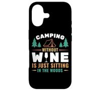Carcasa para iPhone 17 Camping Without Wine Is Just Sitting In The Woods Camping