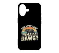 Carcasa para iPhone 17 Can I Pet DAT Dawg - Excursionista - Amante de los Animales - Meme de Oso Divertido