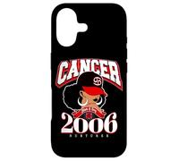 Carcasa para iPhone 17 Cáncer 2006 Piel melanada Rasgos del Zodiaco Reina Diva